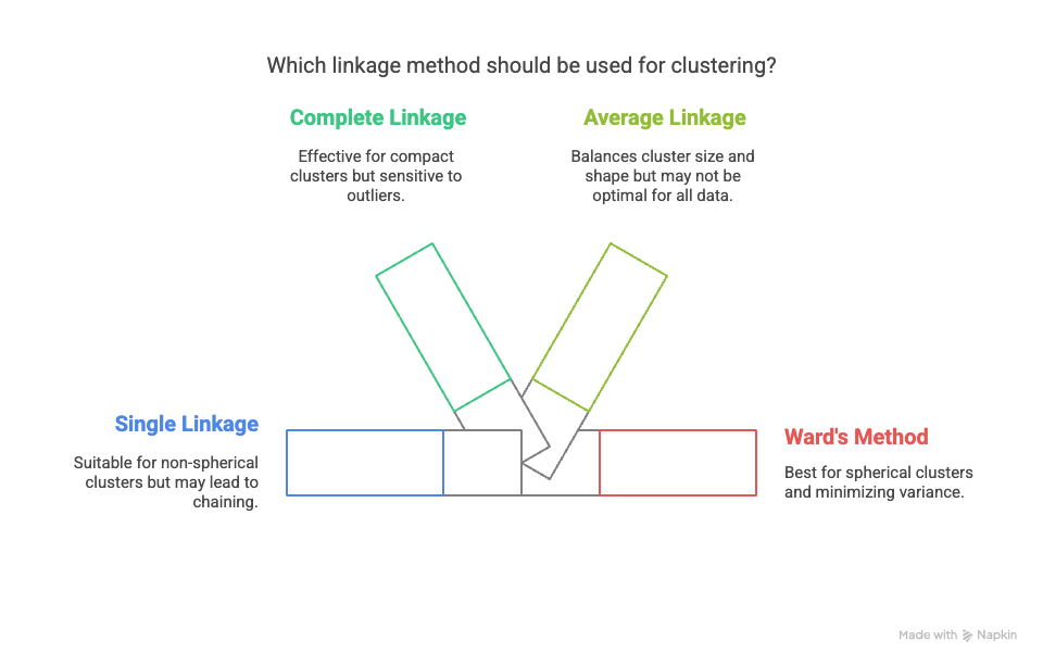 which linkage method should be used for clustering